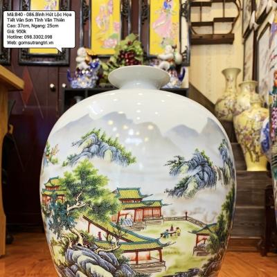 BÌNH HÚT LỘC HỌA TIẾT VÂN SƠN TĨNH VĂN THIÊN